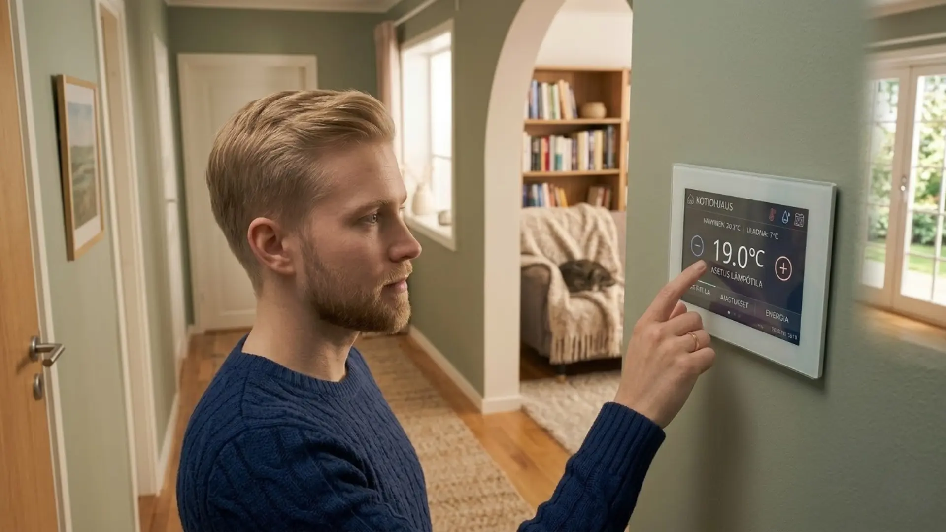 Kuinka paljon säästät laskemalla termostaattia 1°Clla